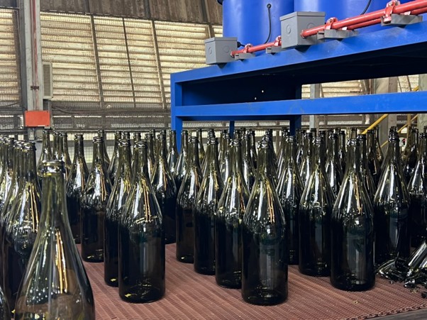 Antique Green bottle produce using PSR Colourant System